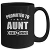 Promoted To Aunt Est 2024 Mothers Day First Time New Aunt Mug | teecentury