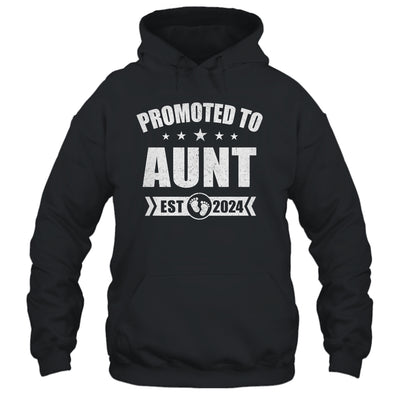 Promoted To Aunt Est 2024 Mothers Day First Time New Aunt Shirt & Tank Top | teecentury