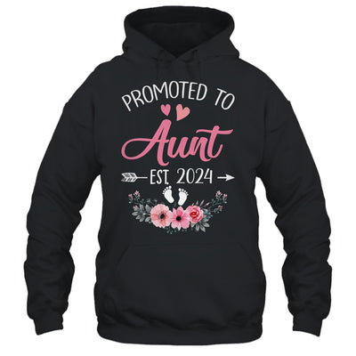 Promoted To Aunt Est 2024 Mothers Day First Time Shirt & Tank Top | teecentury