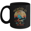 Promoted To Aunt Est 2024 Retro First Time Aunt Mug | teecentury