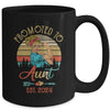 Promoted To Aunt Est 2024 Retro First Time Aunt Mug | teecentury