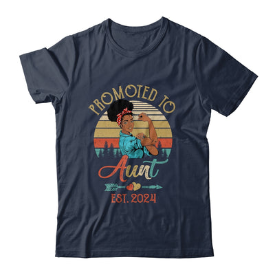 Promoted To Aunt Est 2024 Vintage First Time Aunt Shirt & Tank Top | teecentury