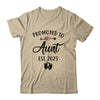 Promoted To Aunt Est 2025 First Time Mothers Day Shirt & Tank Top | teecentury