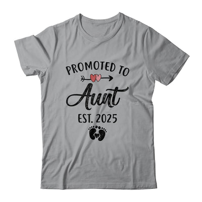 Promoted To Aunt Est 2025 First Time Mothers Day Shirt & Tank Top | teecentury