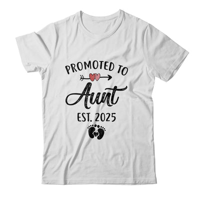 Promoted To Aunt Est 2025 First Time Mothers Day Shirt & Tank Top | teecentury