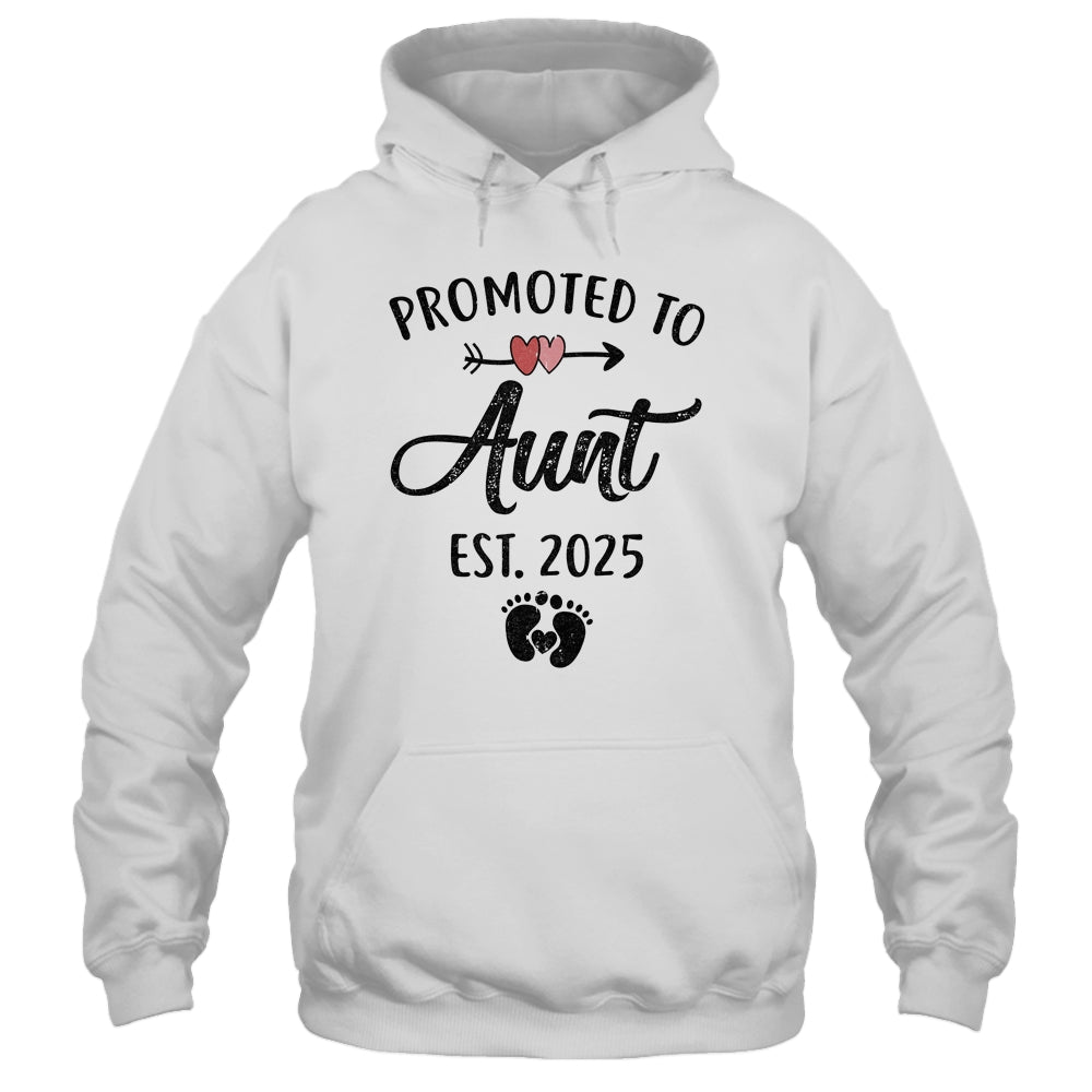 Promoted To Aunt Est 2025 First Time Mothers Day Shirt & Tank Top | teecentury