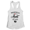 Promoted To Aunt Est 2025 First Time Mothers Day Shirt & Tank Top | teecentury