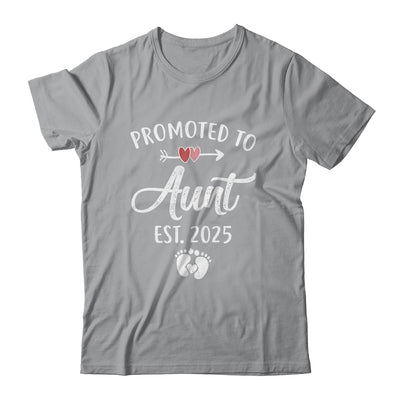 Promoted To Aunt Est 2025 Funny First Time Mothers Day Shirt & Tank Top | teecentury