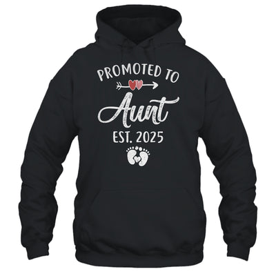 Promoted To Aunt Est 2025 Funny First Time Mothers Day Shirt & Tank Top | teecentury