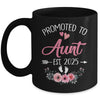 Promoted To Aunt Est 2025 Mothers Day First Time Mug | teecentury