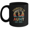 Promoted To Aunt Est 2025 Mothers Day Vintage Mug | teecentury