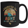Promoted To Aunt Est 2025 Retro First Time Aunt Mug | teecentury