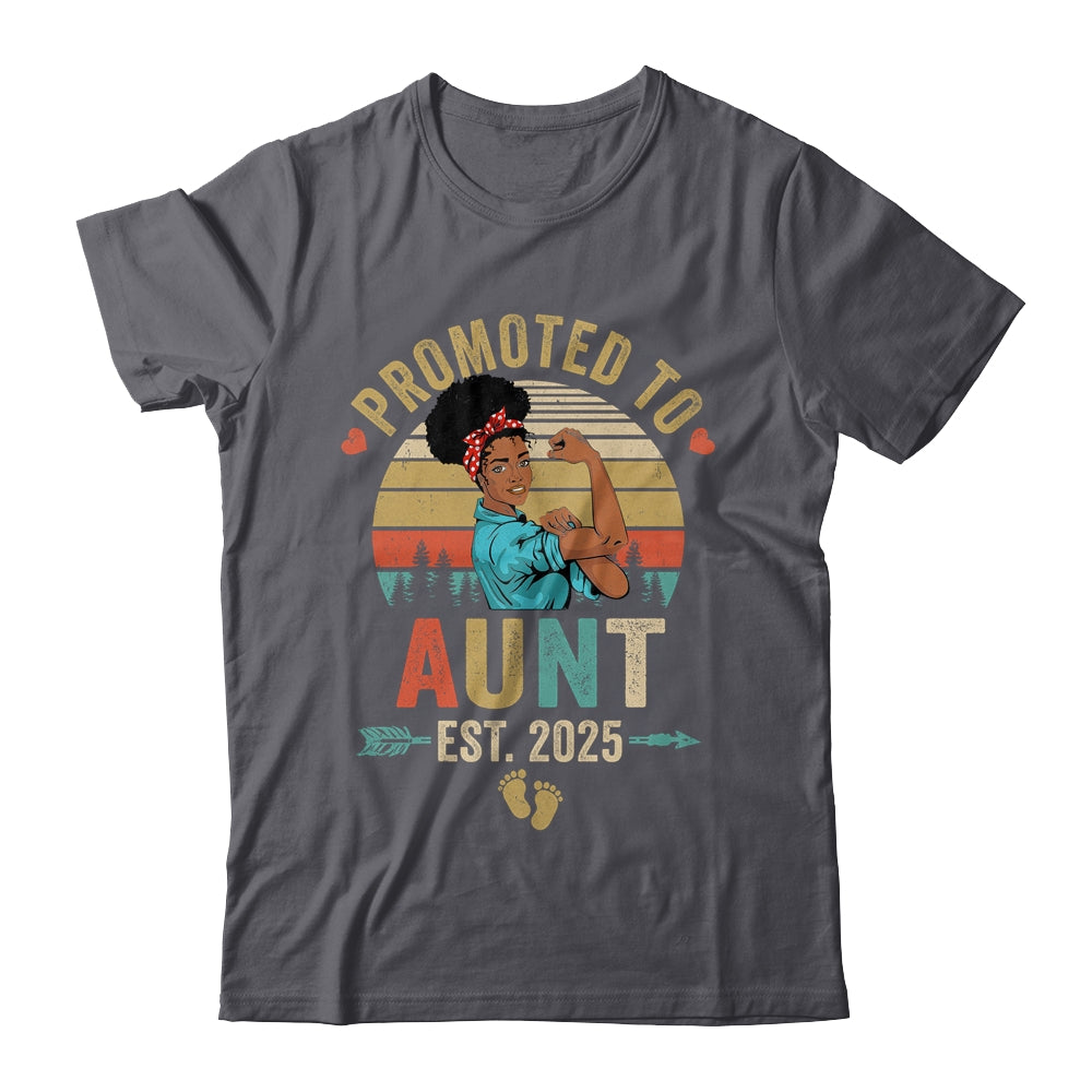 Promoted To Aunt Est 2025 Vintage First Time Aunt Shirt & Tank Top | teecentury