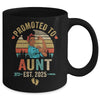Promoted To Aunt Est 2025 Vintage First Time Aunt Mug | teecentury