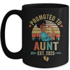 Promoted To Aunt Est 2025 Vintage First Time Aunt Mug | teecentury