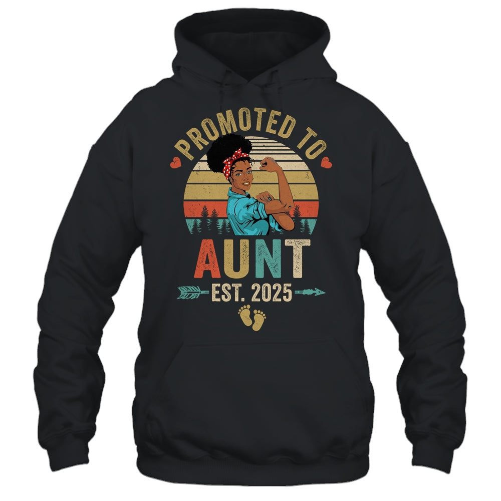 Promoted To Aunt Est 2025 Vintage First Time Aunt Shirt & Tank Top | teecentury