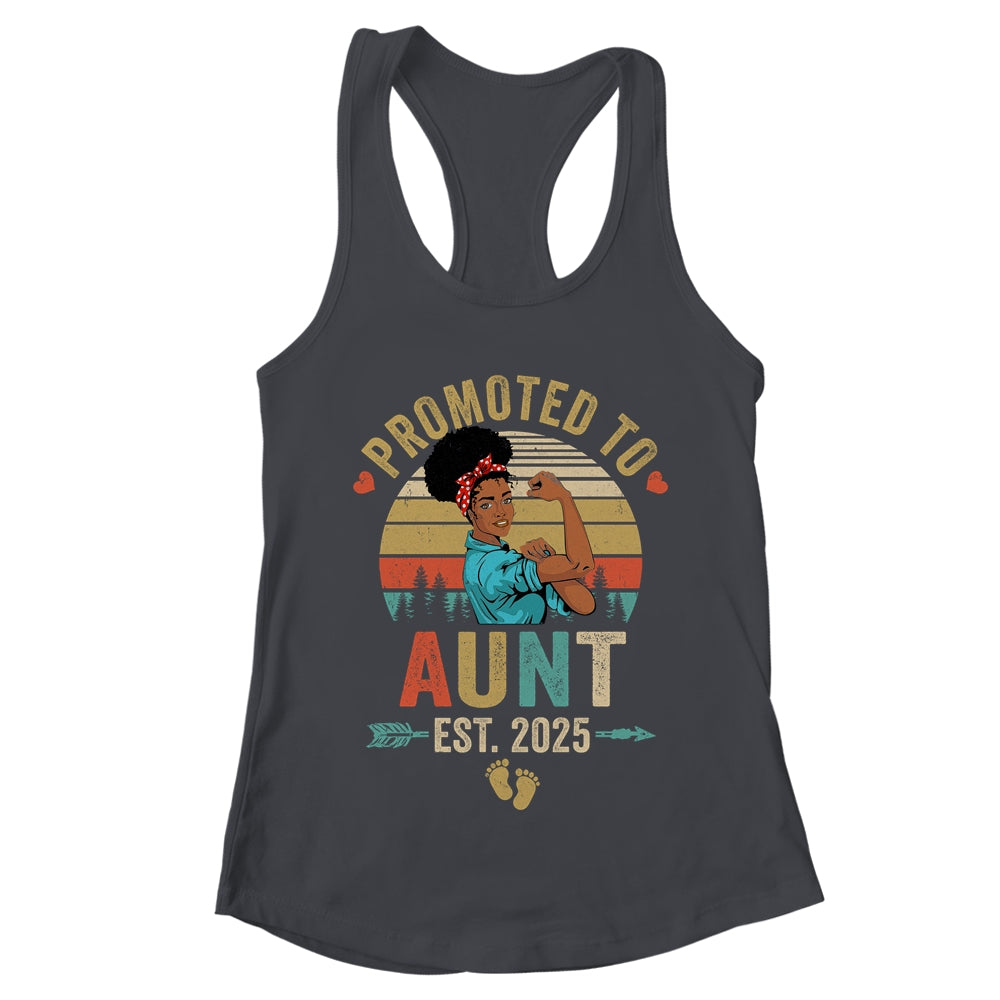 Promoted To Aunt Est 2025 Vintage First Time Aunt Shirt & Tank Top | teecentury