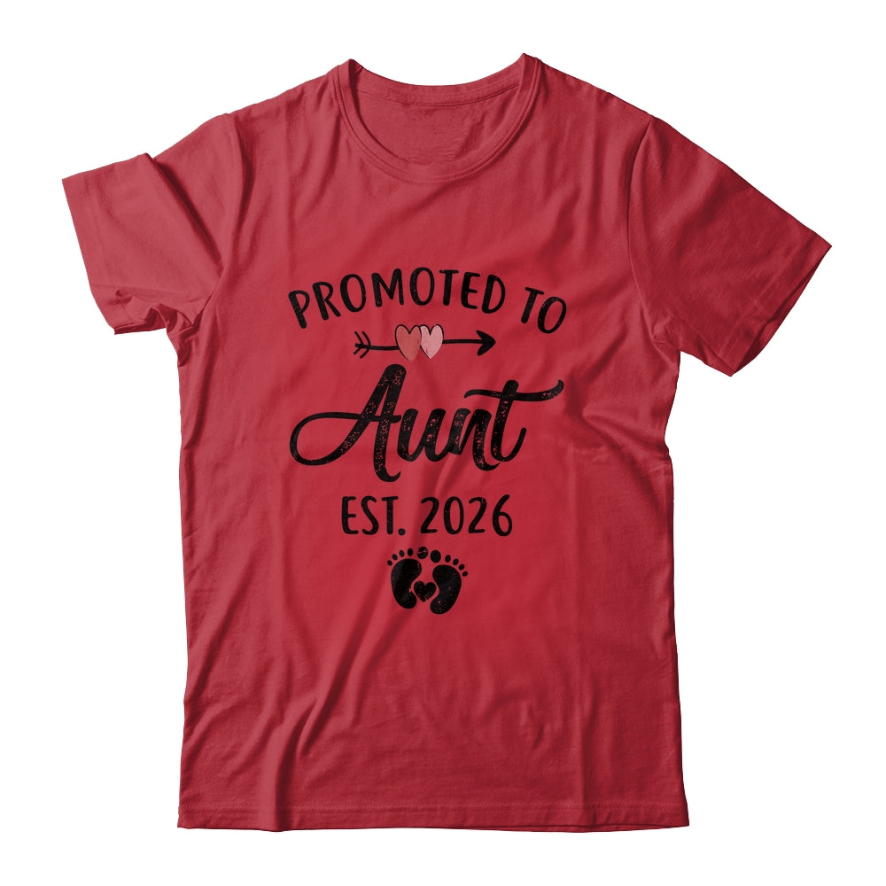 Promoted To Aunt Est 2026 First Time Mothers Day Shirt & Hoodie | teecentury