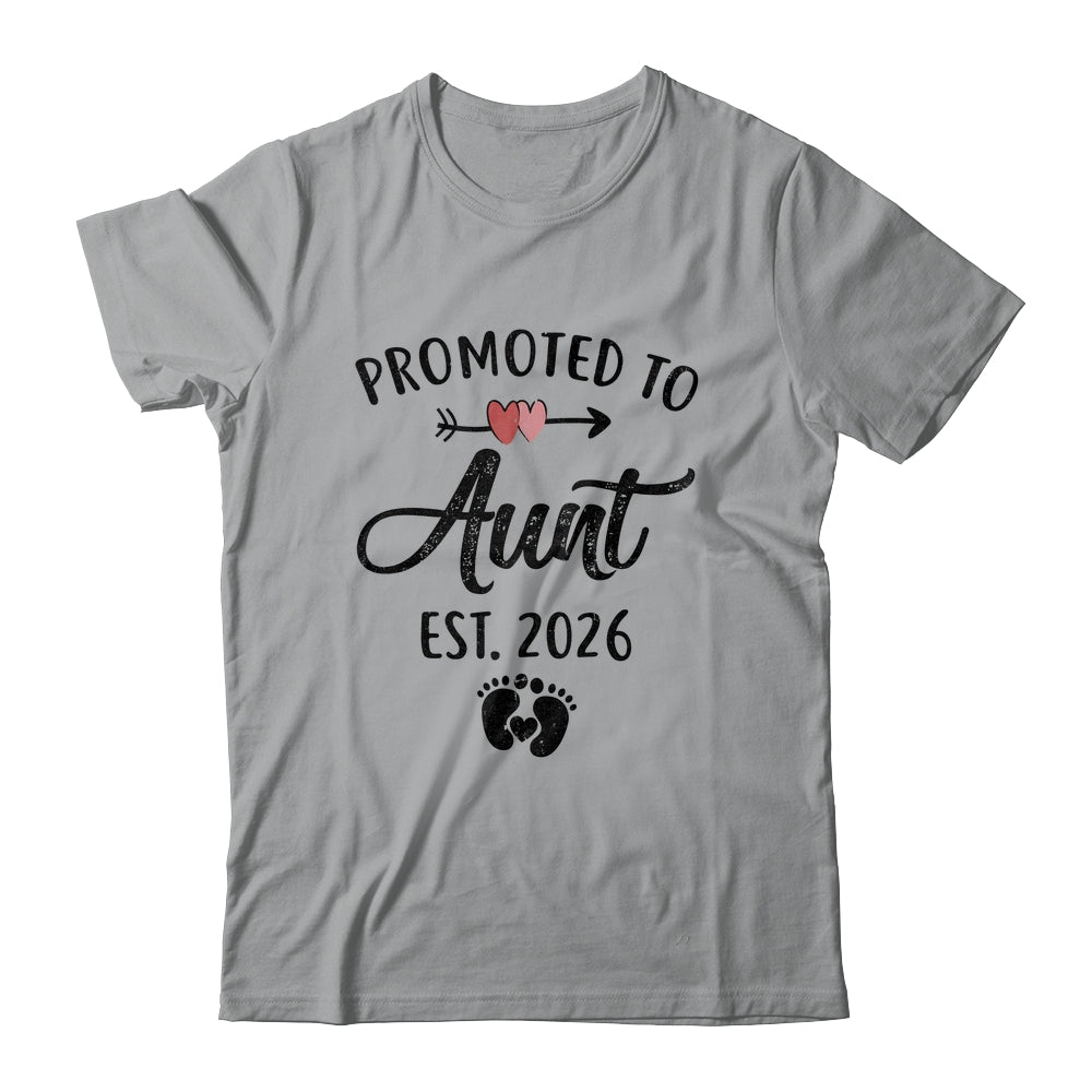 Promoted To Aunt Est 2026 First Time Mothers Day Shirt & Hoodie | teecentury