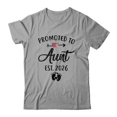 Promoted To Aunt Est 2026 First Time Mothers Day Shirt & Hoodie | teecentury