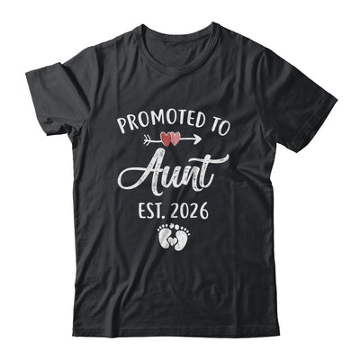 Promoted To Aunt Est 2026 Funny First Time Mothers Day Shirt & Hoodie | teecentury