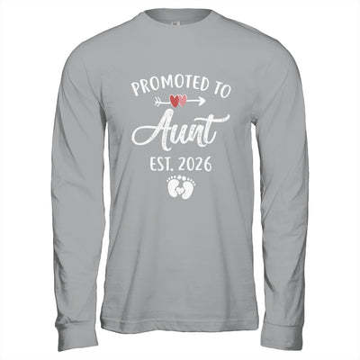 Promoted To Aunt Est 2026 Funny First Time Mothers Day Shirt & Hoodie | teecentury