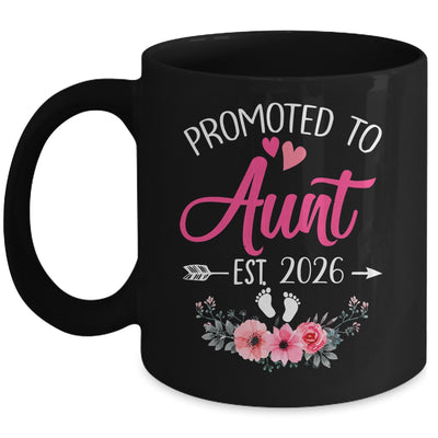 Promoted To Aunt Est 2026 Mothers Day First Time Mug | teecentury