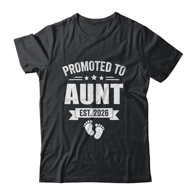 Promoted To Aunt Est 2026 Mothers Day First Time New Aunt Shirt & Hoodie | teecentury