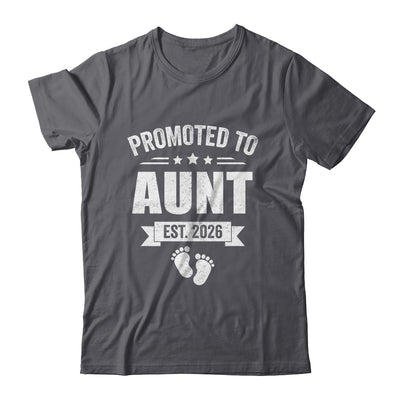 Promoted To Aunt Est 2026 Mothers Day First Time New Aunt Shirt & Hoodie | teecentury