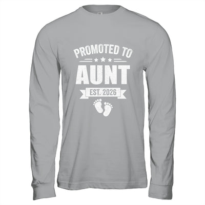 Promoted To Aunt Est 2026 Mothers Day First Time New Aunt Shirt & Hoodie | teecentury