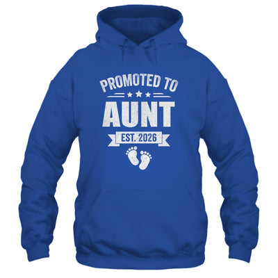 Promoted To Aunt Est 2026 Mothers Day First Time New Aunt Shirt & Hoodie | teecentury