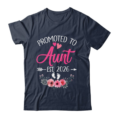 Promoted To Aunt Est 2026 Mothers Day First Time Shirt & Tank Top | teecentury