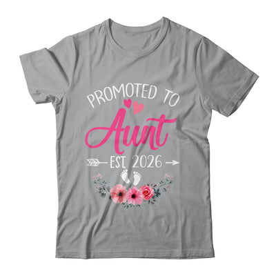 Promoted To Aunt Est 2026 Mothers Day First Time Shirt & Tank Top | teecentury