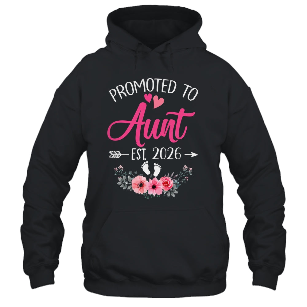 Promoted To Aunt Est 2026 Mothers Day First Time Shirt & Tank Top | teecentury