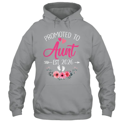 Promoted To Aunt Est 2026 Mothers Day First Time Shirt & Tank Top | teecentury