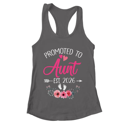 Promoted To Aunt Est 2026 Mothers Day First Time Shirt & Tank Top | teecentury