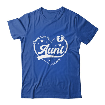 Promoted To Aunt Est 2026 Soon To Be New Grandmom Heart Shirt & Tank Top | teecentury