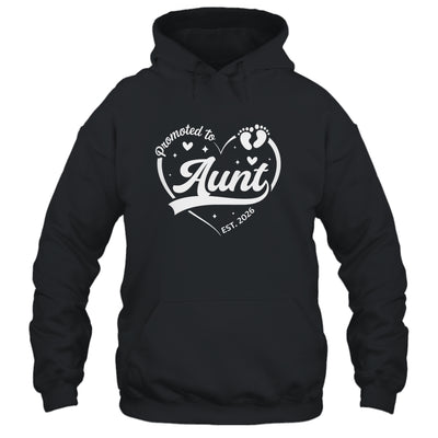 Promoted To Aunt Est 2026 Soon To Be New Grandmom Heart Shirt & Tank Top | teecentury