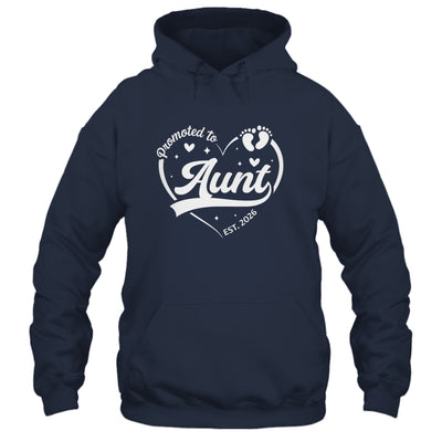 Promoted To Aunt Est 2026 Soon To Be New Grandmom Heart Shirt & Tank Top | teecentury