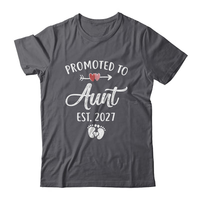 Promoted To Aunt Est 2027 Funny First Time Mothers Day Shirt & Hoodie | teecentury