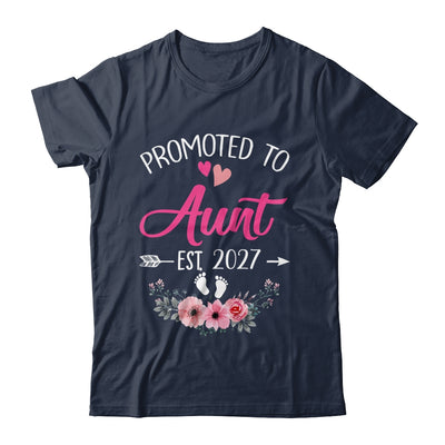 Promoted To Aunt Est 2027 Mothers Day First Time Shirt & Tank Top | teecentury
