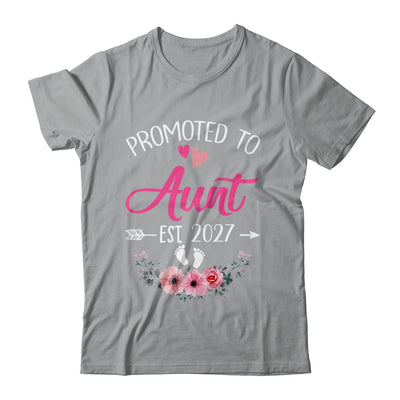 Promoted To Aunt Est 2027 Mothers Day First Time Shirt & Tank Top | teecentury