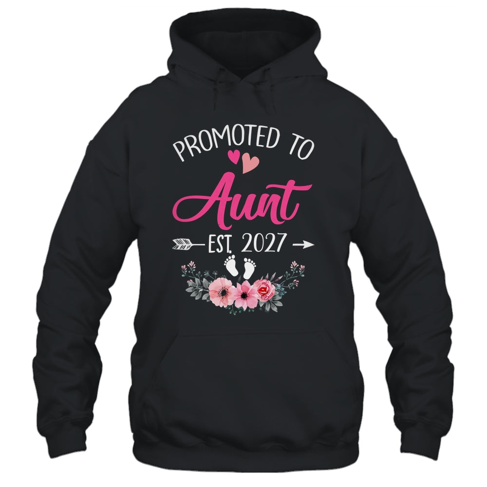Promoted To Aunt Est 2027 Mothers Day First Time Shirt & Tank Top | teecentury