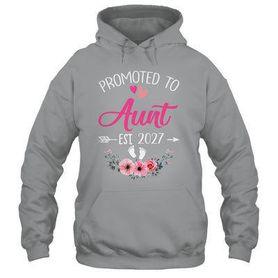 Promoted To Aunt Est 2027 Mothers Day First Time Shirt & Tank Top | teecentury