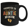Promoted To Auntie 2025 Retro Soon To Be Auntie Est 2025 Mug | teecentury
