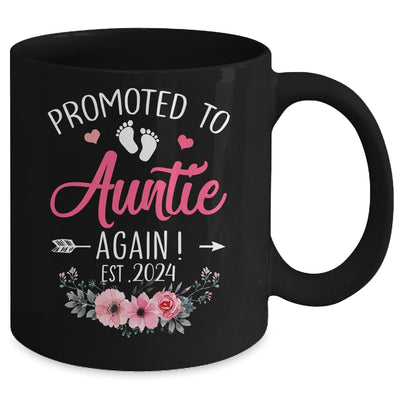 Promoted To Auntie Again Est 2024 Mothers Day Mug | teecentury