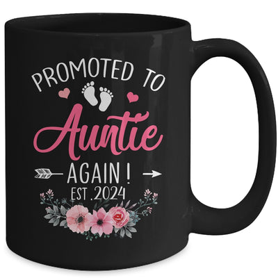 Promoted To Auntie Again Est 2024 Mothers Day Mug | teecentury