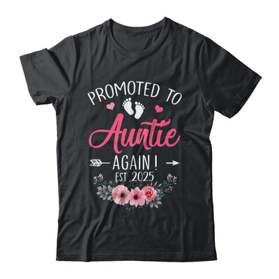 Promoted To Auntie Again Est 2025 Mothers Day Shirt & Tank Top | teecentury