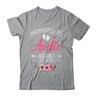 Promoted To Auntie Again Est 2025 Mothers Day Shirt & Tank Top | teecentury