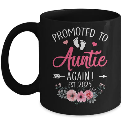 Promoted To Auntie Again Est 2025 Mothers Day Mug | teecentury